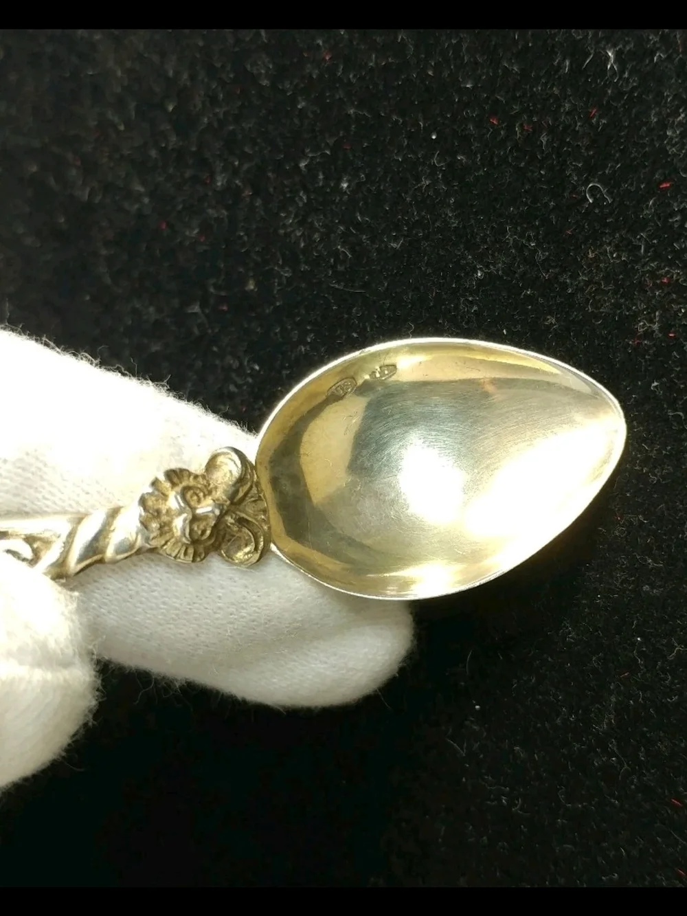 Vintage 800 Coin Silver - Cherub Angel Scroll 8.4g - 3.5
